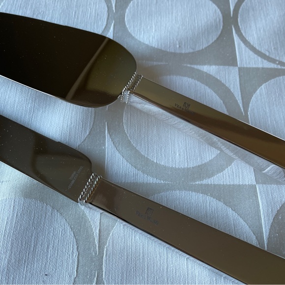 Vera Wang by Wedgwood Love Knots Stainless Cake Knife & Server - Picture 4 of 6